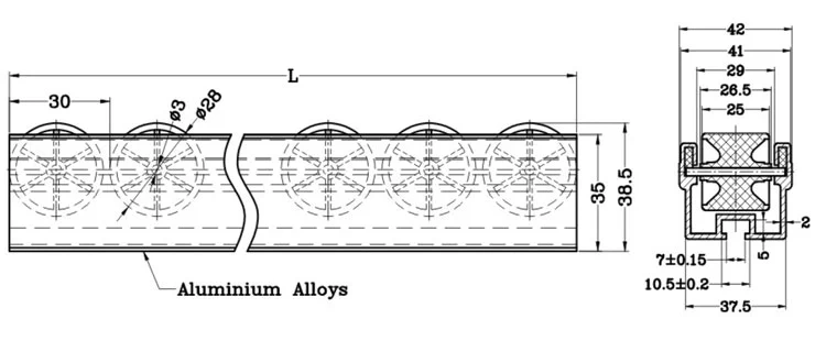 Metal Frame Conveyor Roller Component Sakte Wheel Track From China Manufacturers