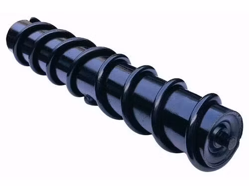 黒い鉱山使用ベルト コンベヤー D89mm 108mm 衝撃アイドラー鋼鉄ローラーの長い寿命
